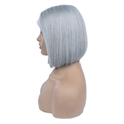 Green Color Brazilian Human Hair Short Bob Wigs 10inch with Baby Hair and HD Lace Frontal