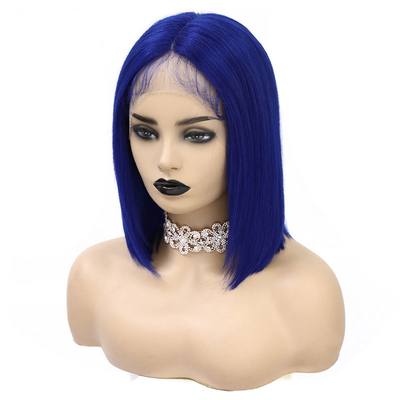 BOB Wig 14inch 100% Virgin Human Hair 360 Lace Frontal Transparent Lace for Black Women