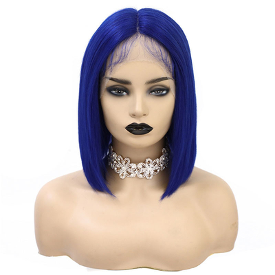 BOB Wig 14inch 100% Virgin Human Hair 360 Lace Frontal Transparent Lace for Black Women