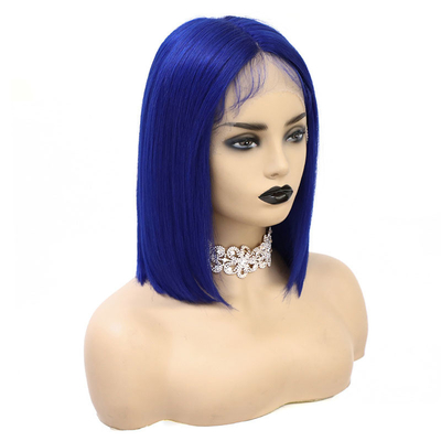 BOB Wig 14inch 100% Virgin Human Hair 360 Lace Frontal Transparent Lace for Black Women