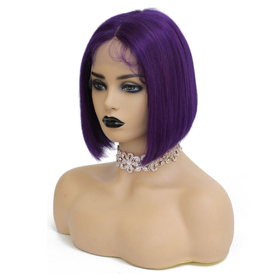 BOB Wig 14inch 100% Virgin Human Hair 360 Lace Frontal Transparent Lace for Black Women