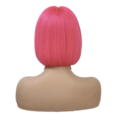Straight 10 Inch Lace Front Bob Wigs 250g-450g T Shape Virgin Human Hair with Baby Hair