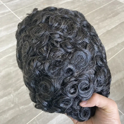 Full Cuticle 100% Virgin Cuticle Aligned Hair Afro Toupee for Black Men