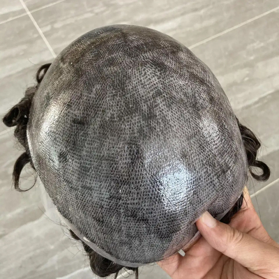 Full Cuticle 100% Virgin Cuticle Aligned Hair Afro Toupee for Black Men