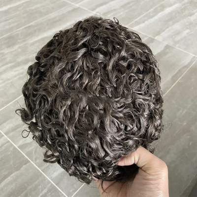 Full Cuticle 100% Virgin Cuticle Aligned Hair Afro Toupee for Black Men