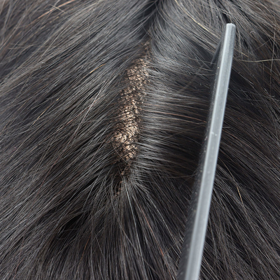 Human Hair Toupee for Men Remy Hair Grade and Full Cuticle