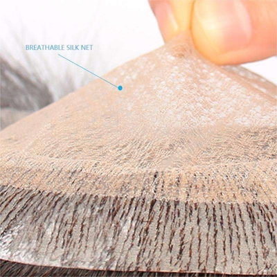 100%human hair Full cuticle Yes.100% Virgin Cuticle Aligned Hair Natural Toupee for Men
