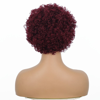 99J Burgundy Raw Indian Virgin Cuticle Aligned Human Hair Lace Front Wigs for Small Size