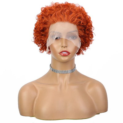 99J Burgundy Raw Indian Virgin Cuticle Aligned Human Hair Lace Front Wigs for Small Size