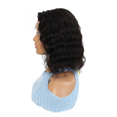 100% Human Hair Brazilian Lace Front Wig for Black Women Bob Style Short Wig