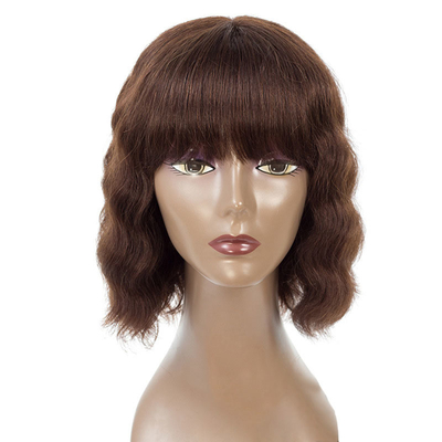 100% Human Hair Brazilian Lace Front Wig for Black Women Bob Style Short Wig