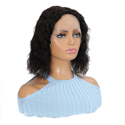 Remy Hair 180% Density Afro Kinky Curly 4*4/13*4/13*6 Lace Frontal BOB Wigs for Black Women 250g-450g