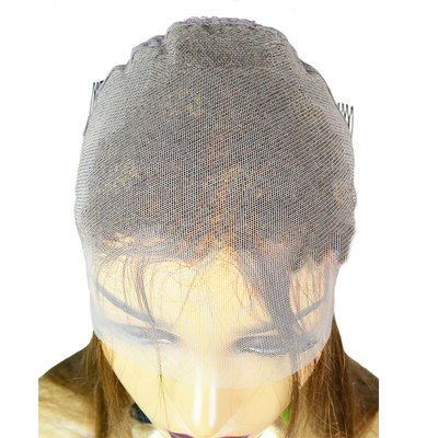 16-24inch 613 Blonde Hand Tied PU Silicon Medical Wigs for White Women 100% Human Hair