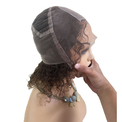 Curly Human Hair Wig 100% Brazilian HD Full Swiss Lace Silk Top Injected All Hand Made