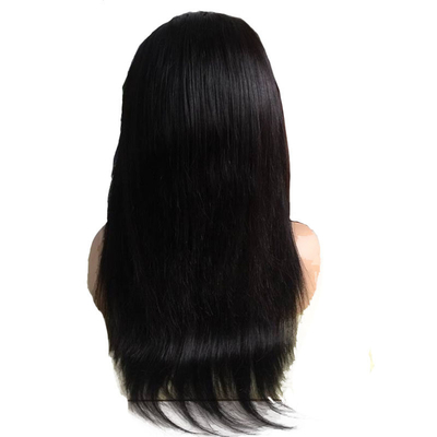 10-24inch Full Cuticle Natural Black Straight Full Lace Hand Made Human Remy Hair Wigs