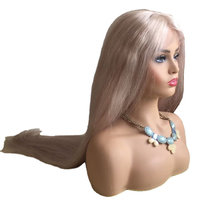 10-24 Inch Raw Human Hair Blonde Full Lace 360 Wig Hand Woven One Donor Light Color 613