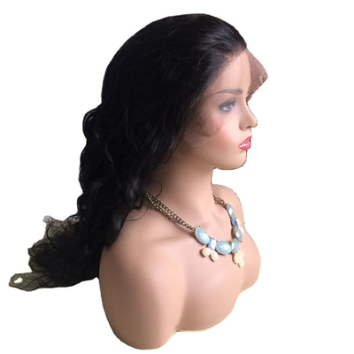 Small/Large/Average Size Natural Curly Virgin Brazilian Human Hair Full Lace Wigs