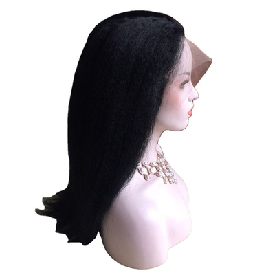 100% Human Hair BSM Discounts 360 Full Lace Cuticle Aligned Italian Yaki Straight Wig