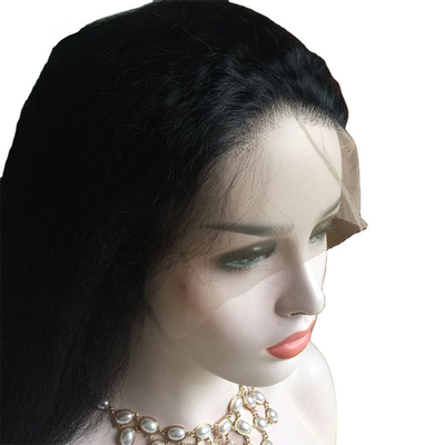 100% Human Hair BSM Discounts 360 Full Lace Cuticle Aligned Italian Yaki Straight Wig
