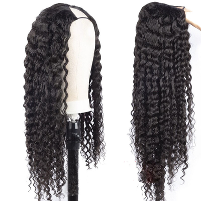 Deep Wave Raw Curly Human Hair Wigs for Black Women Small/Large/Average Size 8-32inch