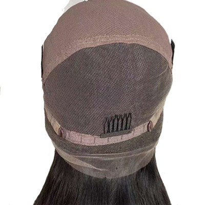 10-24 Inch Brazilian Curly Remy Human Hair Full Lace Wig Hand Tied Transparent French Lace
