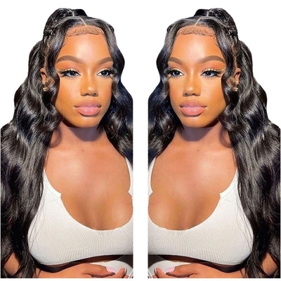 10-24 Inch Brazilian Curly Remy Human Hair Full Lace Wig Hand Tied Transparent French Lace
