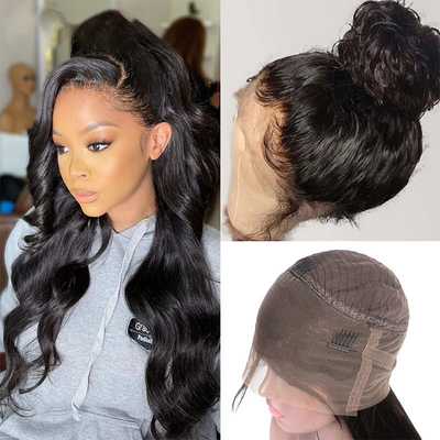 Water Wave Full Lace Human Hair Wigs for Black Women Long Length HD 360 Lace Frontal