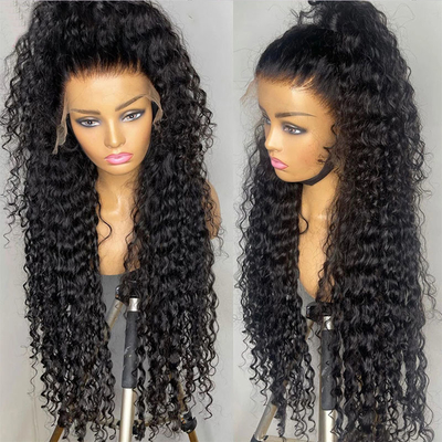 Raw Indian Hair HD Lace Frontal Wigs 360 Lace Wigs for Black Women 10A 12A Curly