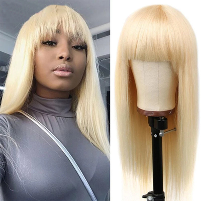 100% Virgin Cuticle Aligned Human Hair 613 Blonde Wig for Black Women
