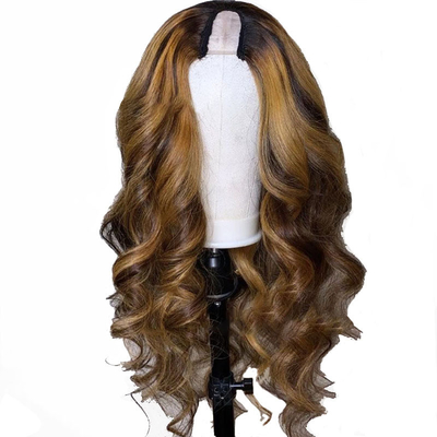 150 Density P4/30 Glueless Machine Made U Part Brazilian Hair Wig for Black Women