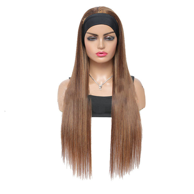 Real Human Hair Jerry Curly Half Wig With Headband for Afro Girls Hairstyle 10-30inch