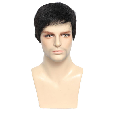 360 Natural Pre Pluck Short Closure Men's Wig Soft and Shiny Full Cuticle Advantage
