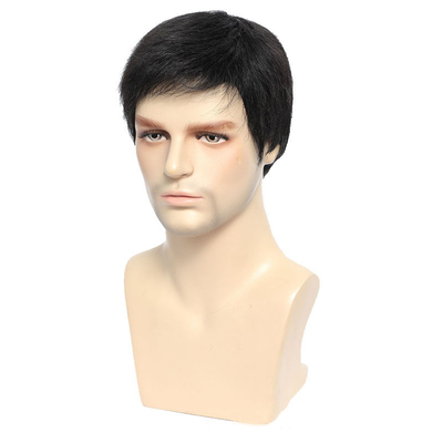 360 Natural Pre Pluck Short Closure Men's Wig Soft and Shiny Full Cuticle Advantage