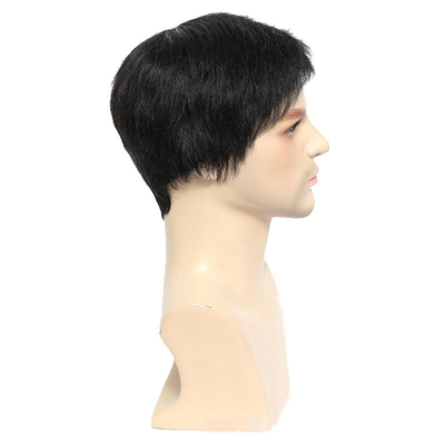 360 Natural Pre Pluck Short Closure Men's Wig Soft and Shiny Full Cuticle Advantage