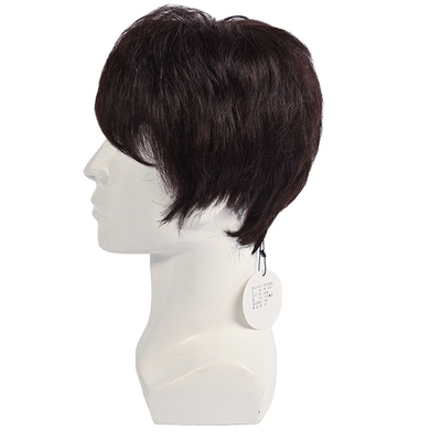 360 Natural Pre Pluck Short Closure Men's Wig Soft and Shiny Full Cuticle Advantage