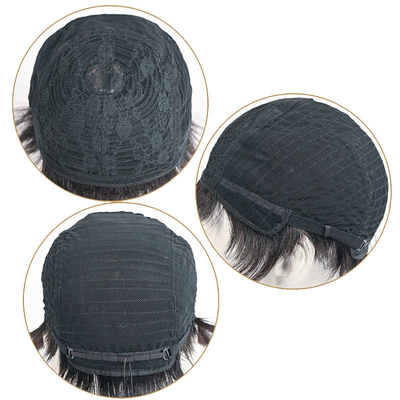 360 Natural Pre Pluck Short Closure Men's Wig Soft and Shiny Full Cuticle Advantage