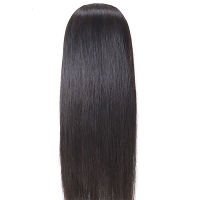 Long Black Bone Straight Vietnamese Raw Virgin Hair Wigs for Lace Front Technique