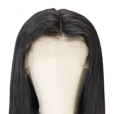 Long Black Bone Straight Vietnamese Raw Virgin Hair Wigs for Lace Front Technique