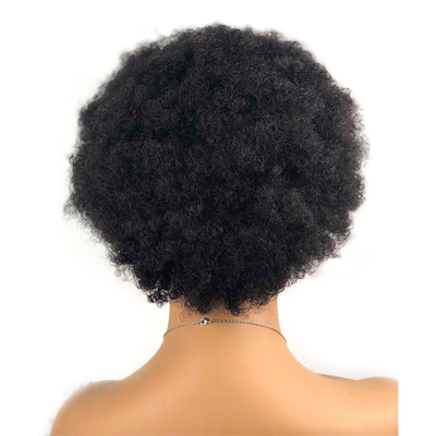 Raw Indian Human Hair Cuticle Aligned Pixie Cut Afro Curly Wigs GS Supplies 250g-450g