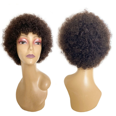Raw Indian Human Hair Cuticle Aligned Pixie Cut Afro Curly Wigs GS Supplies 250g-450g