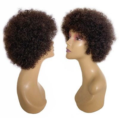 Raw Indian Human Hair Cuticle Aligned Pixie Cut Afro Curly Wigs GS Supplies 250g-450g