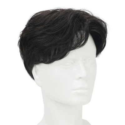 100% Human Hair Full Head Vietnam Black Very Short Cut Indian Hair Wigs for Asian Men