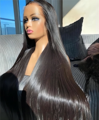 Average Size Lace Front Original Brazilian Natural Human Hair Wig For Black Women