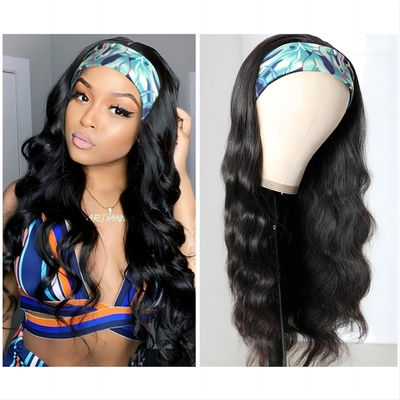 Lace Wig Type None Lace Wigs 100% Human Hair Headband Cuticle Aligned Raw Hair Wig