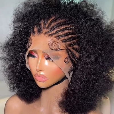 Vietnamese Super Double Drawn Human Raw Hair Hd Lace Wig with Customizable Hair Color