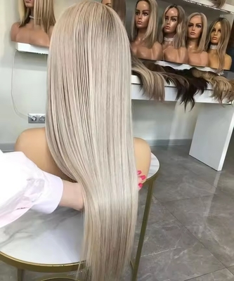 European Hair Human Hair Wigs with Frontal 180% Density HD Lace Front and Body Wave