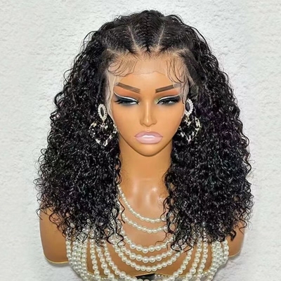 100% Human Hair Blend Virgin Wigs Remy Hair Grade Lace Front Wigs