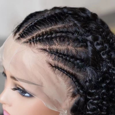 100% Human Hair Blend Virgin Wigs Remy Hair Grade Lace Front Wigs